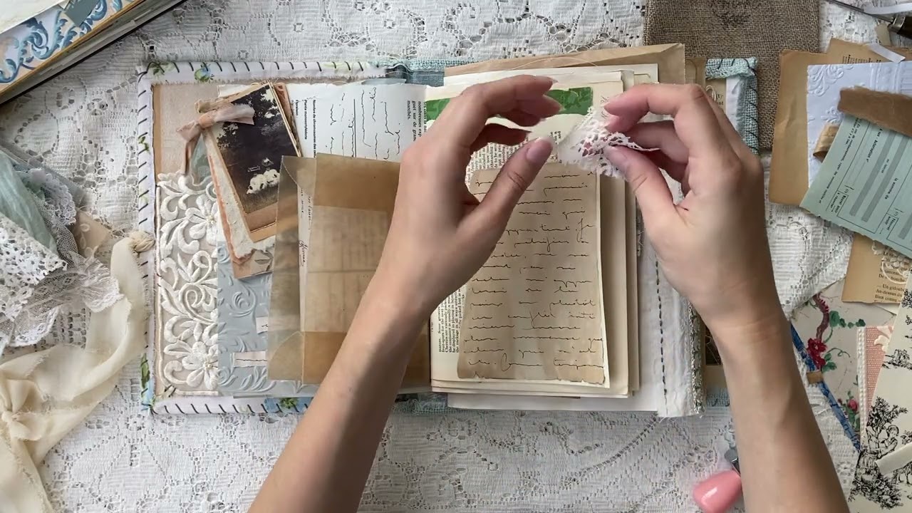 Journal with me | Creating simply pages with special items | Chatty journaling with me