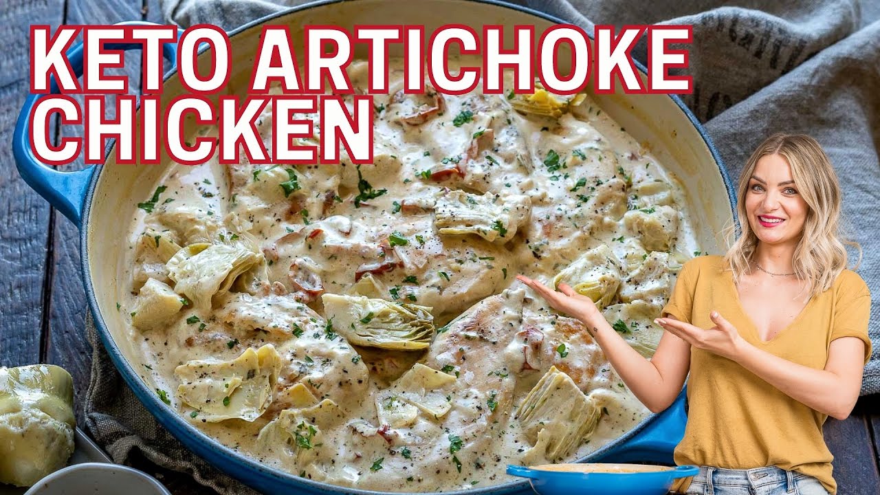 Кето-рецепт курицы с артишоками – Как приготовить курицу в сливочном соусе с артишоками – Blondelish