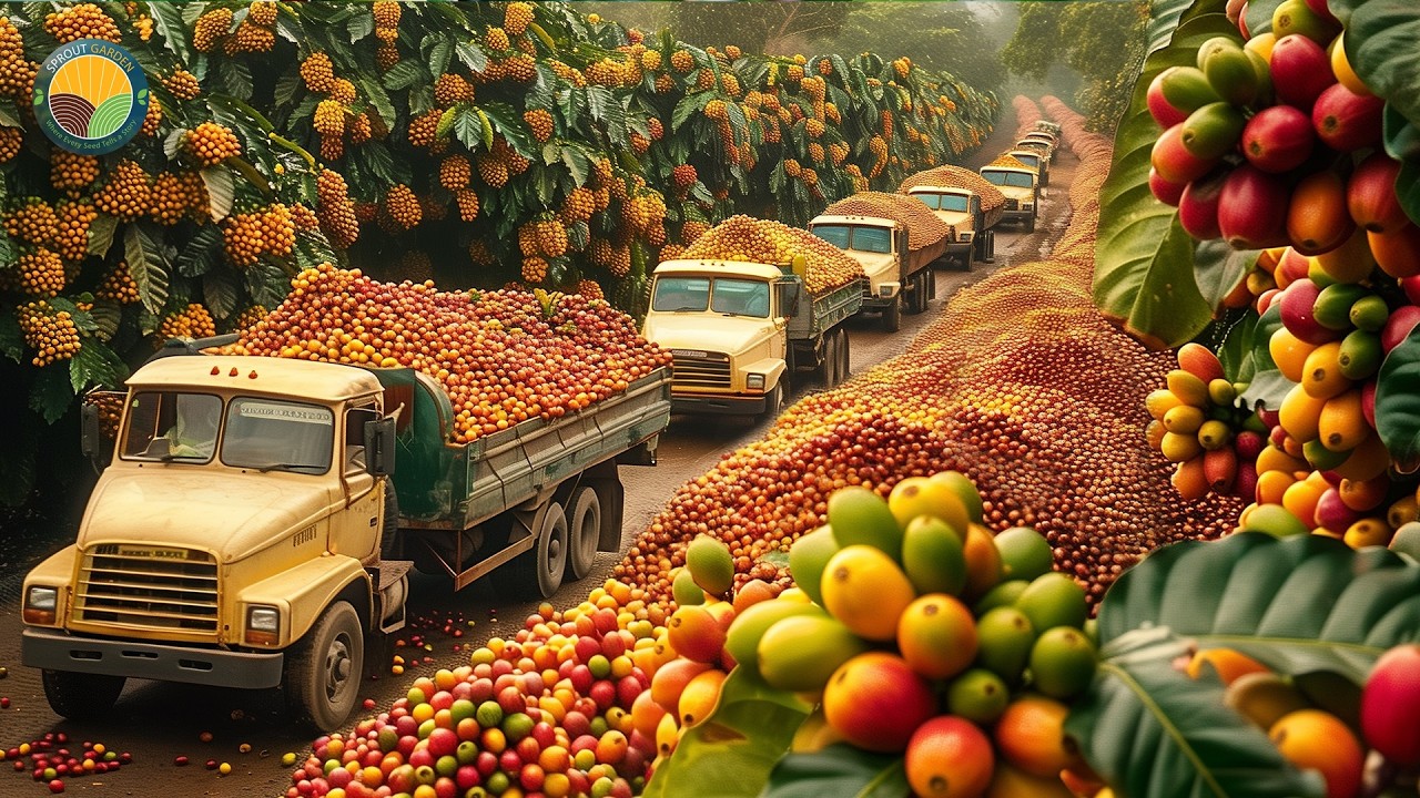Как перерабатываются миллионы фунтов кофе на кофейных фермах Бразилии | Документальный фильм о фе...