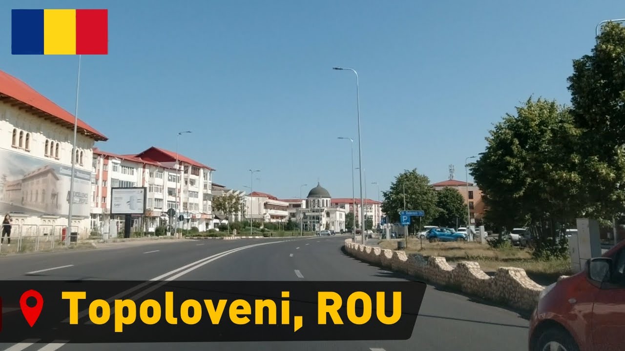 🔴 Romania &bull; Topoloveni 🇷🇴【1080p HD】Driving in Topoloveni, famous for its traditional Plum Jam