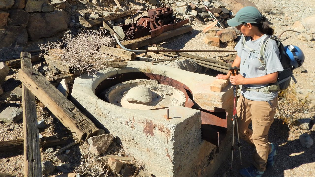 Historic Inclined Shaft, Primitive Mill And Incredible Road Wall At This Abandoned California Mine