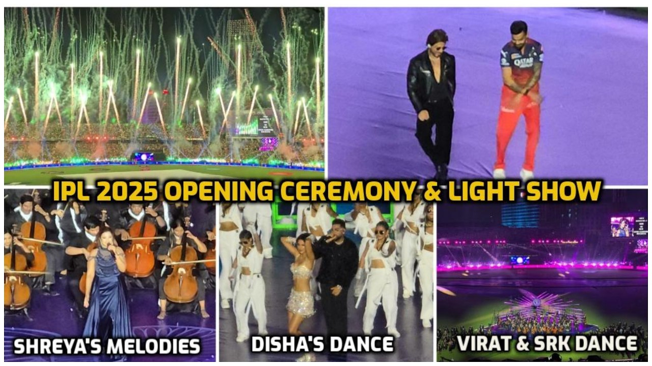IPL Opening Ceremony & Light Show at Eden Gardens | SRK, Shreya Goshal, Disha Patani Performances