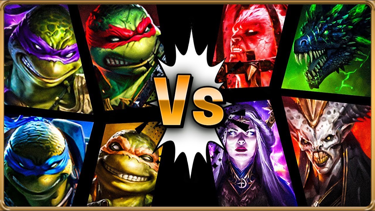 They Destroyed EVERYTHING! Four Turtles Vs. Raid: Shadow Legends [Test Server]