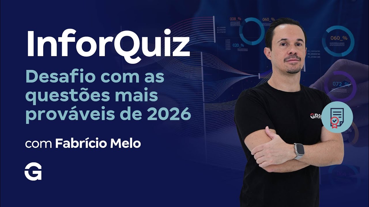 InforQuiz | Desafio com as quest&otilde;es mais prov&aacute;veis de 2026 com Fabr&iacute;cio Melo