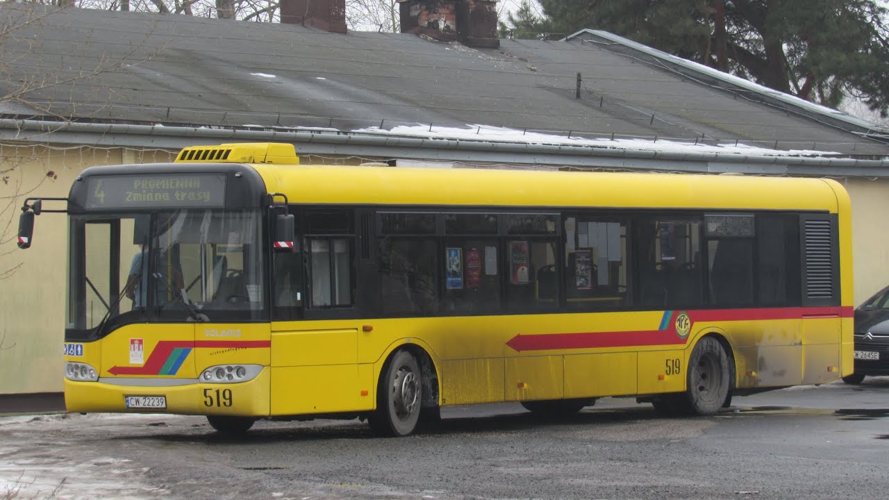 Przejazd: Solaris Urbino 12 II MPK Włocławek #519 [4]