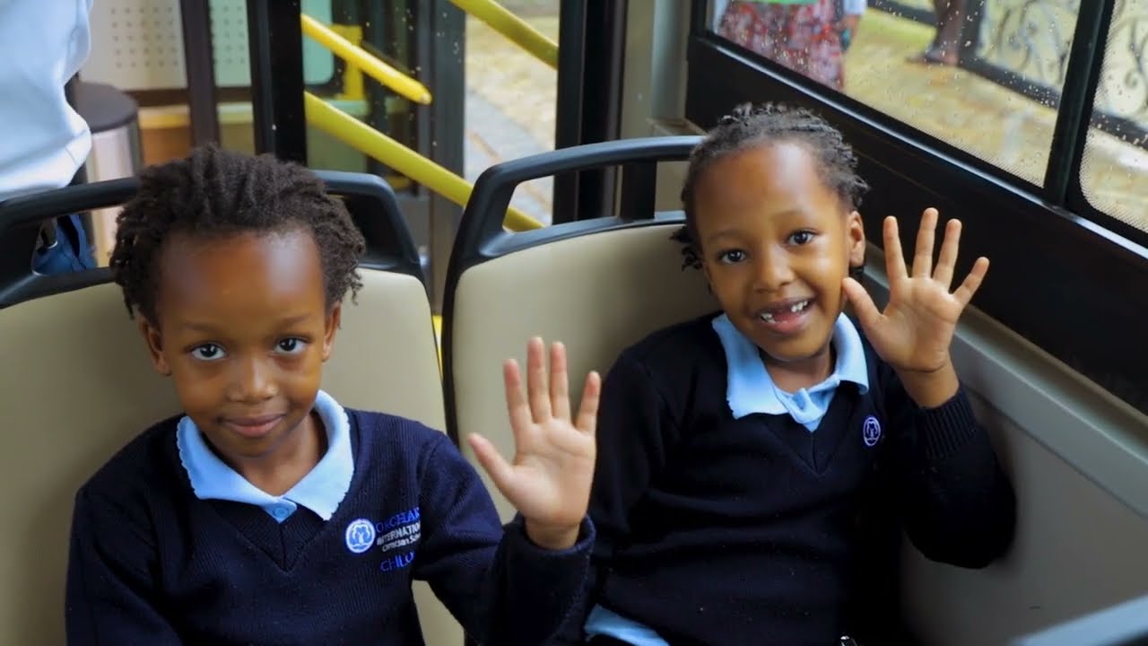 Orchard Students Enjoy the Kayoola EVS Bus Ride