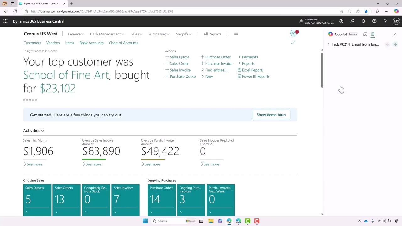 Sales Order Agent for Dynamics 365 Business Central