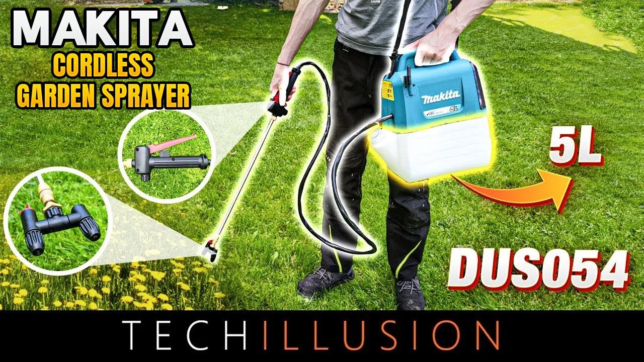 🔥🌿MUST HAVE! The 18V PRESSURE SPRAYER from Makita!😱🧐 - Makita Garden Sprayer DUS054Z (XSU03Z) Test