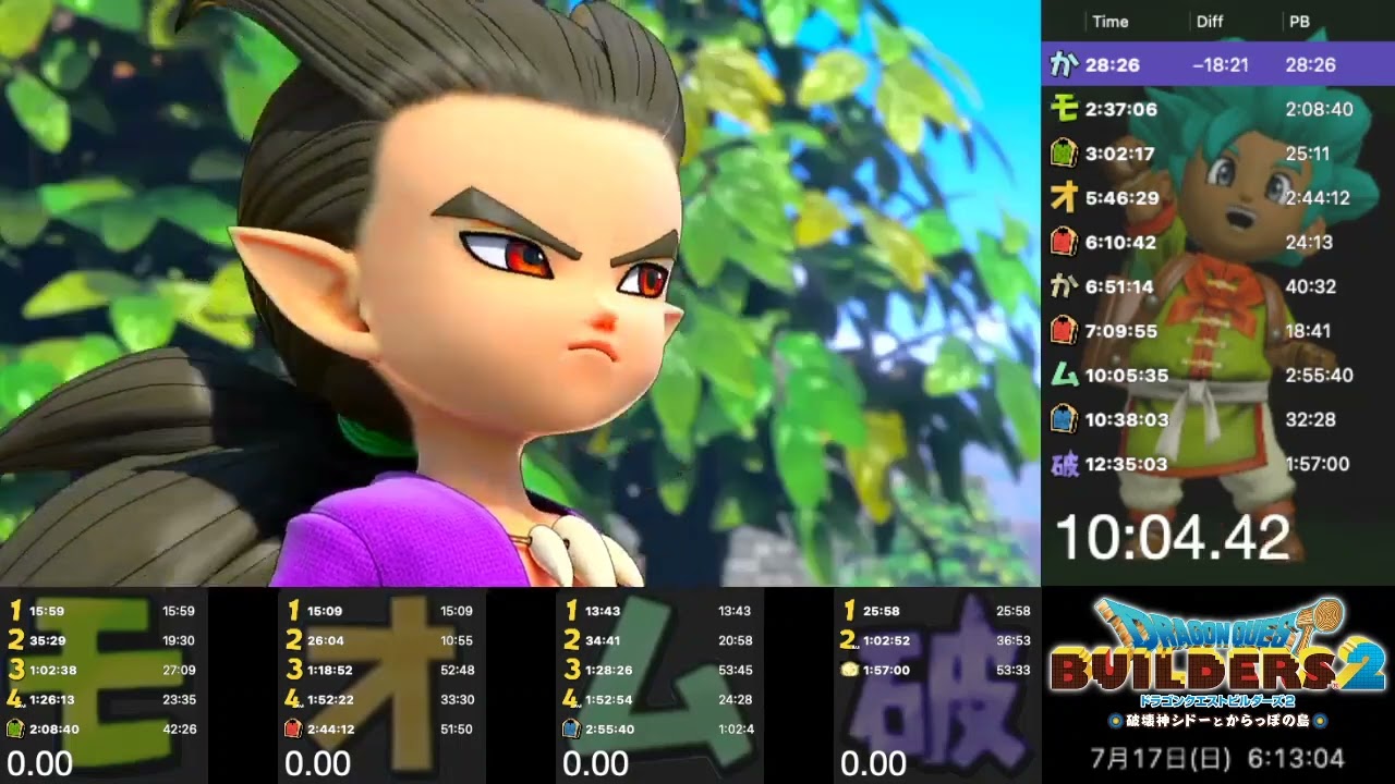 DRAGON QUEST BUILDERS 2 (Switch) Speedrun Any% 12:46:52 (1/2)