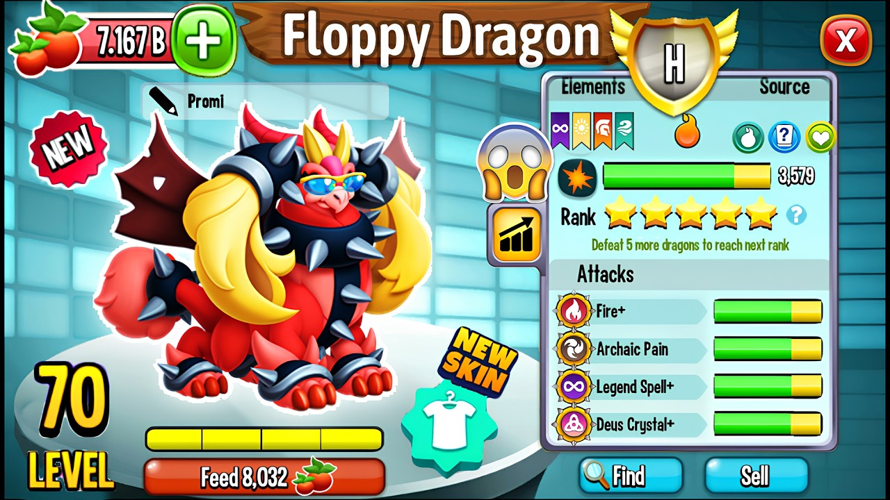 Dragon City: Floppy Dragon, NEW SKIN | EXCLUSIVE DRAGON 2026! 😱