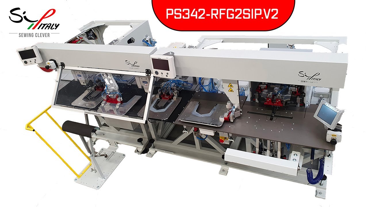 PS342-RFG2SIP.V2 - FULLY AUTOMATIC PROGRAMMABLE POCKET SETTER UNIT FOR JEANS & PANTS