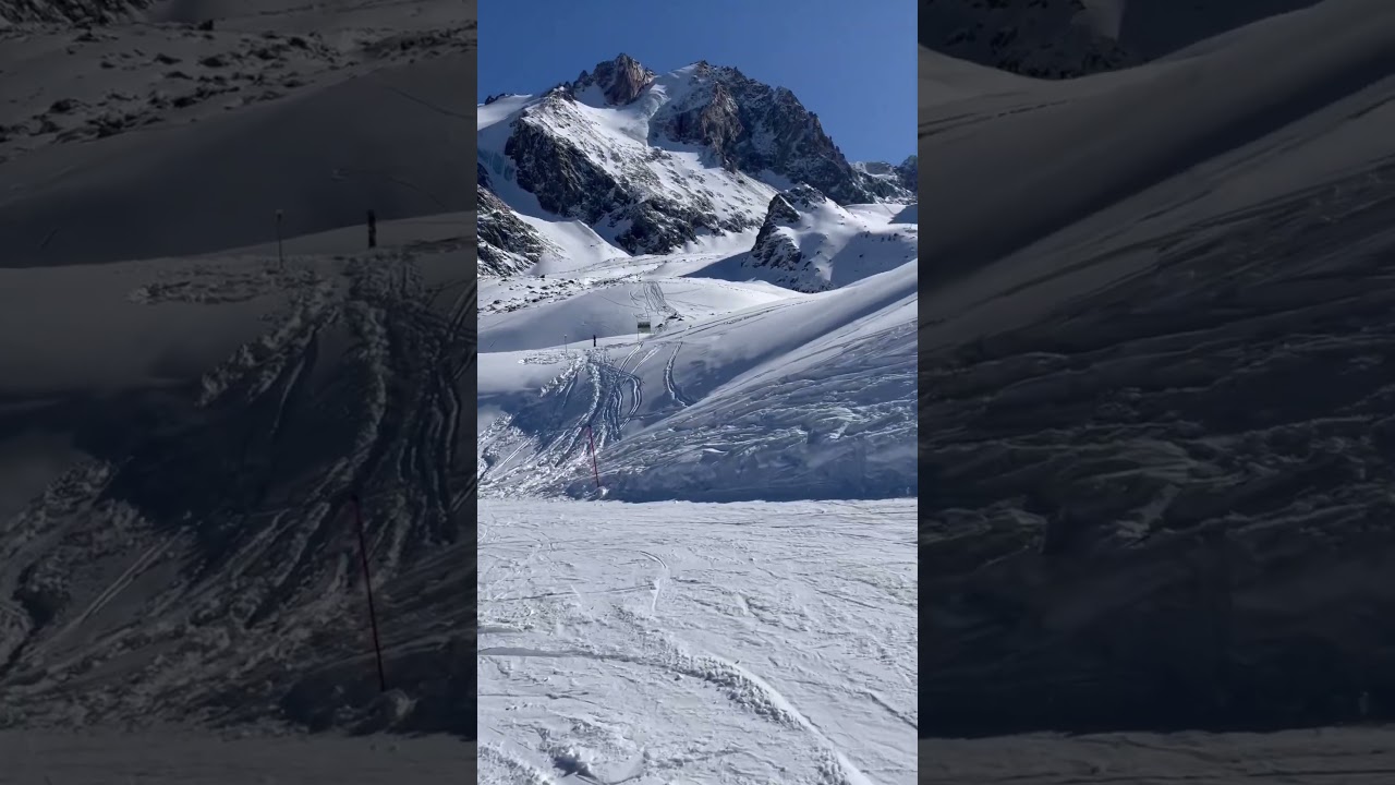 Вниз с высоты 3200. Шымбулак. Ski resort Shymbulak. Kazakhstan. Almaty. Левый Талгар #shymbulak