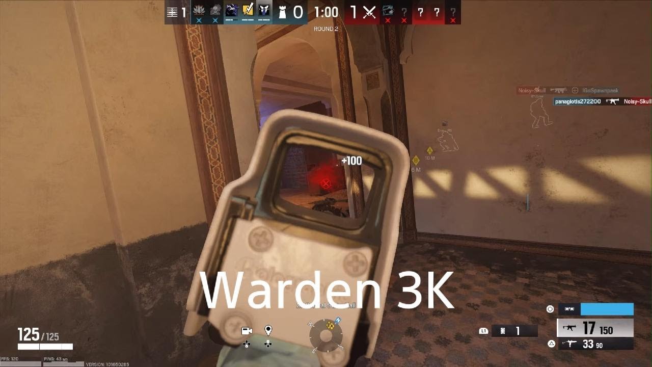 R6 Solo Fortress Ranked Warden 3K