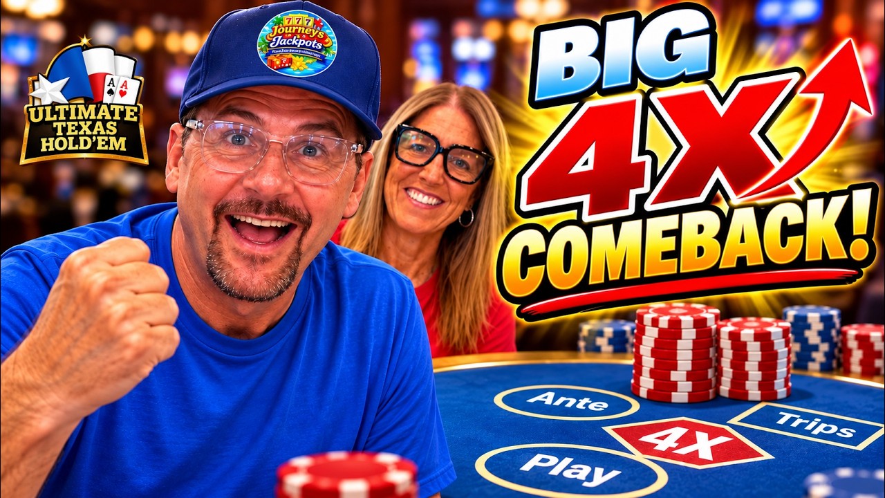 Ultimate Texas Hold&rsquo;em Pappy FINALLY Trusts the 4X! 😳
