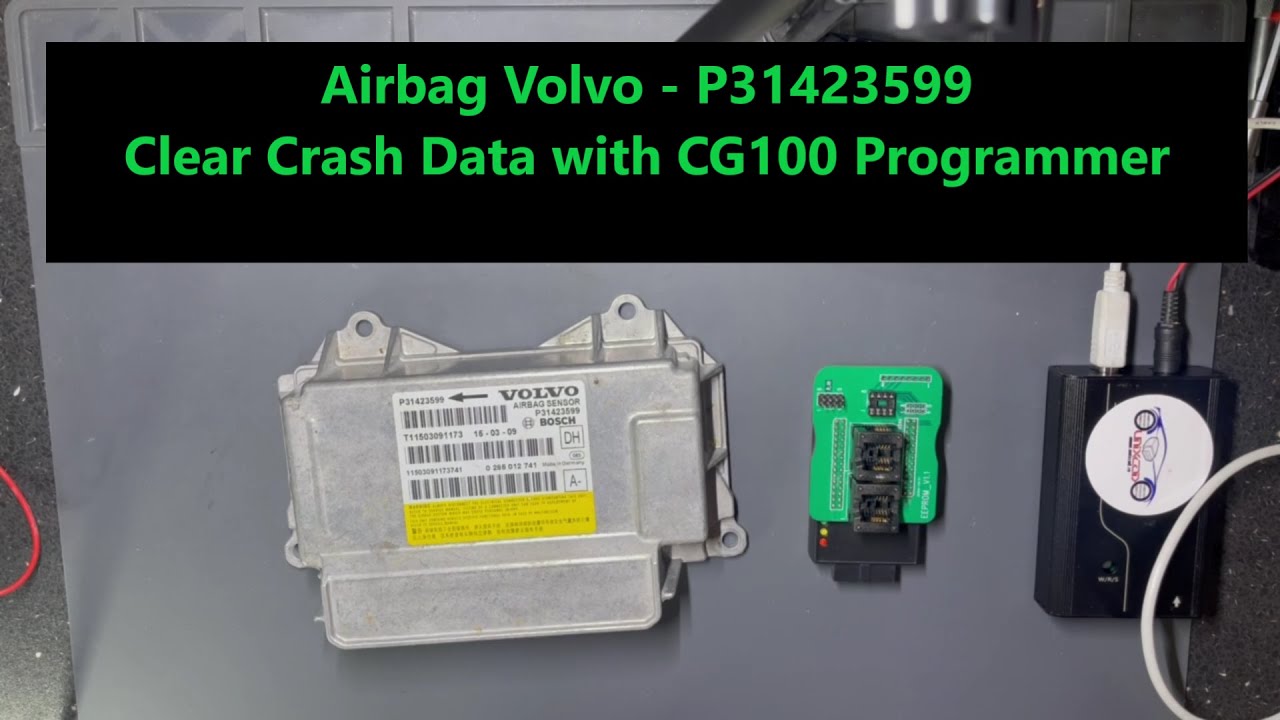Crash Data Clear Volvo P31423599 with CG100 Programmer