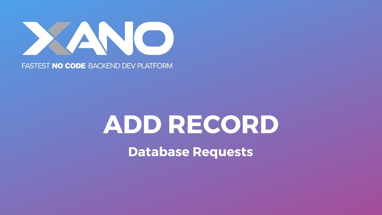 Add Record