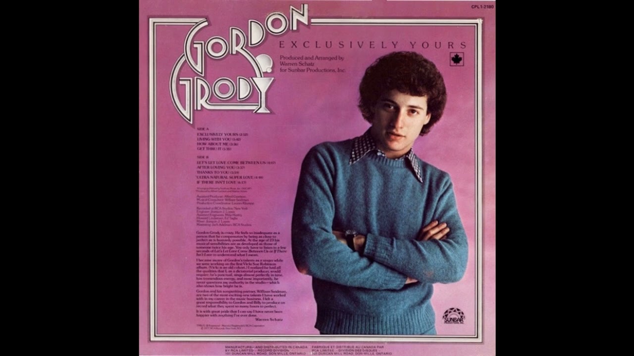 Gordon Grody - Thanks To You