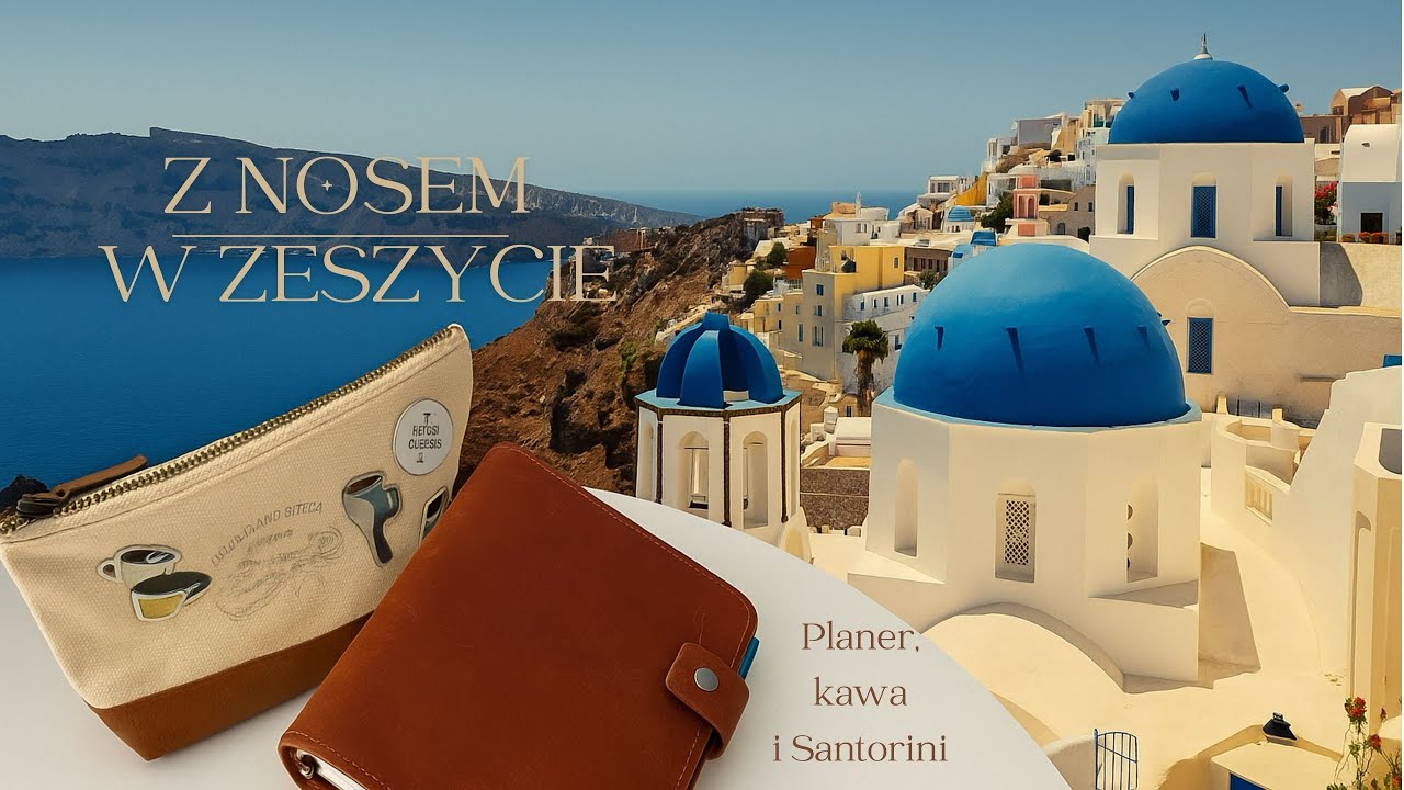 Planer, kawa i poranek jak na Santorini ☀️📒☕