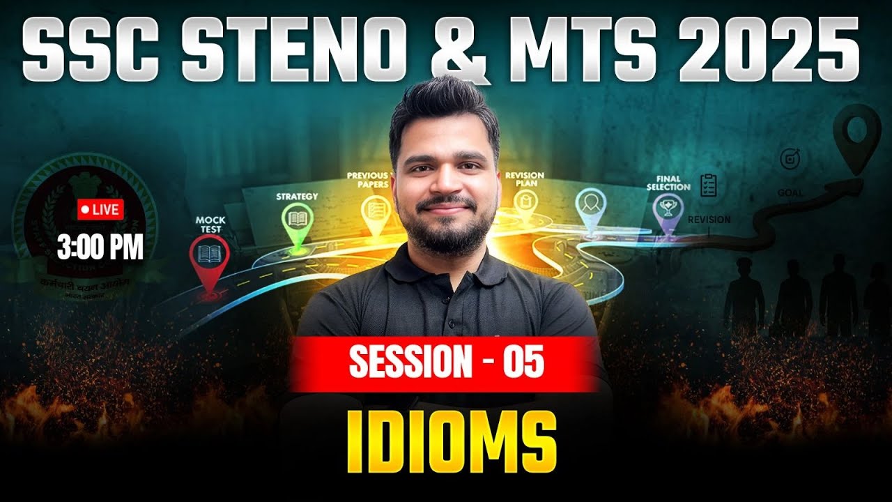 SSC Stenographer/ SSC MTS 2025 | English Classes by Piyush Sir | Idioms