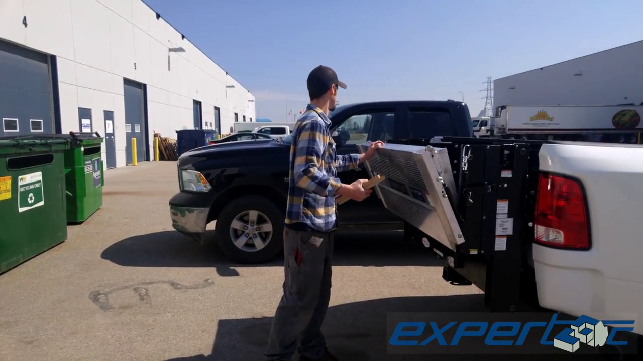 Tommy Gate Hydraulic Lift Demonstration - Installed by Expertec