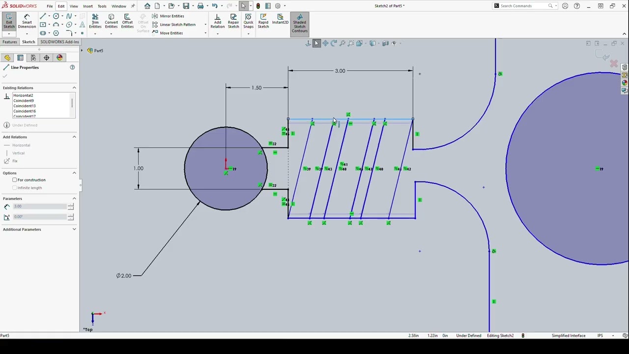 Common SolidWorks Sketch Relations
