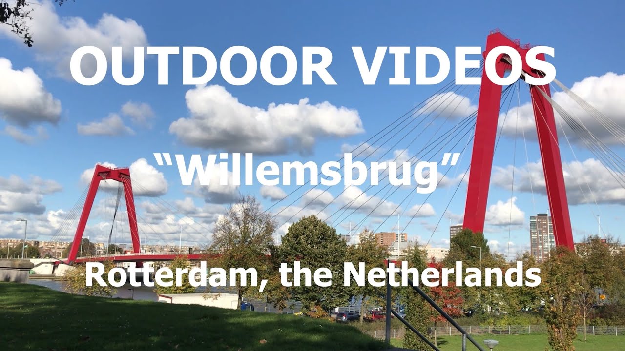 Willemsbrug bridge, Nieuwe Maas river, Rotterdam city, the Netherlands