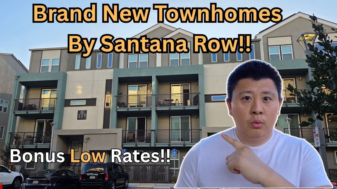 Would You Live Here? San Jose Brand New Townhome | Plaza at Central $1.18M+ | Walk to Santana Row