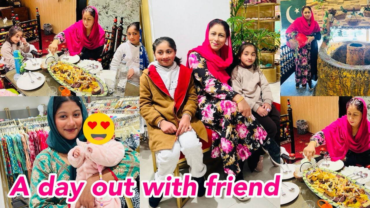 A Day Out With Friend | Lunch In Dera Restaurant | Shopping From khaadi Limelight beechtree,