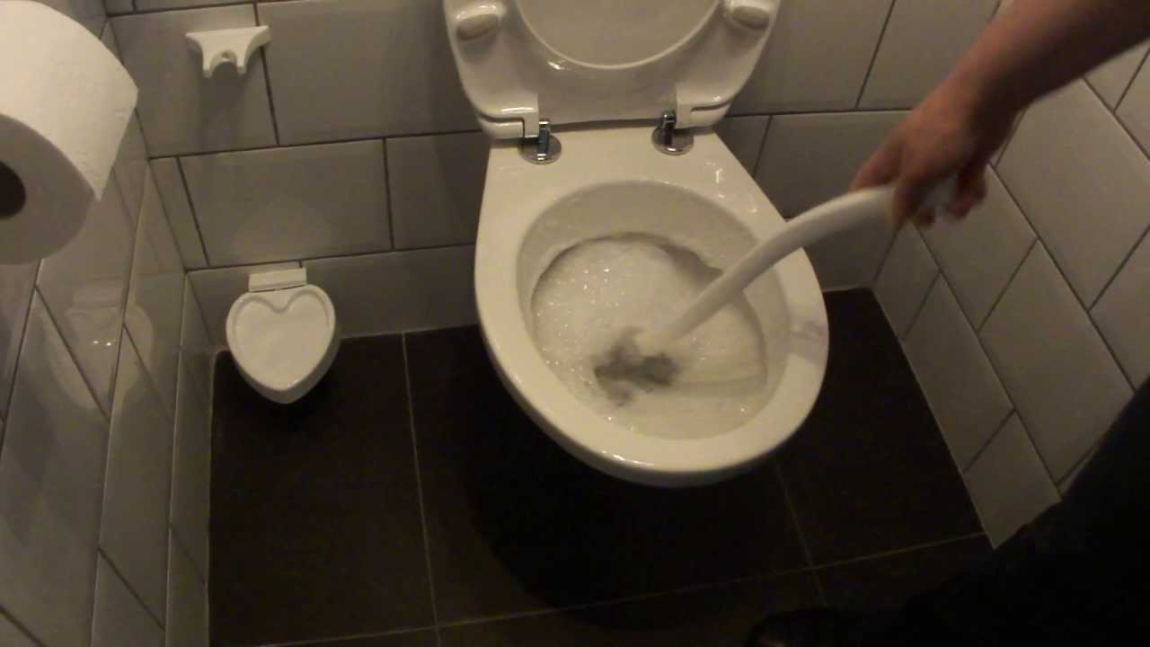 Schoonmaak toilet met ACTIVE ORANGE en de HERZILEIN (proWIN toiletborstel)