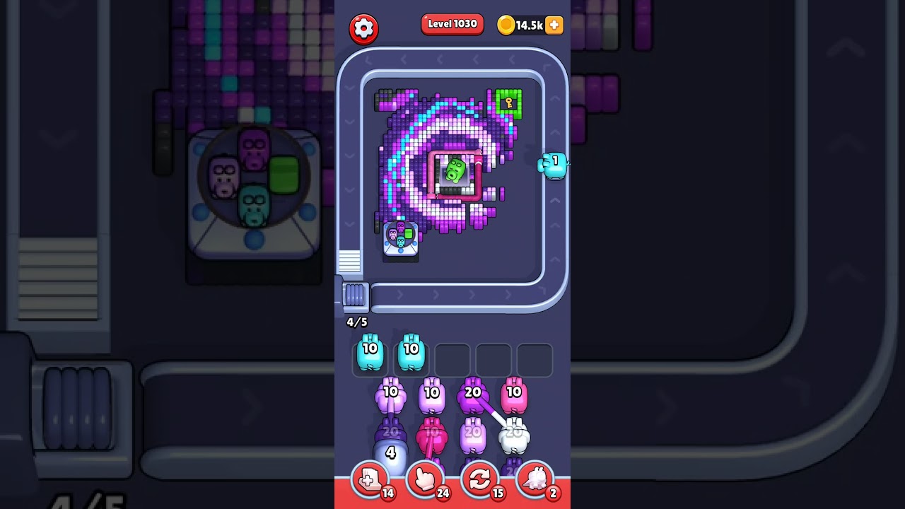 Pixel Flow Level 1030 Solution No Commentary 