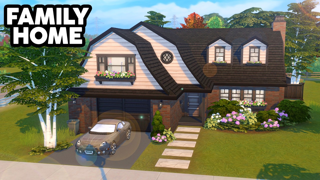 Семейный дом в голландском колониальном стиле 👪 // The Sims 4: быстрое строительство
