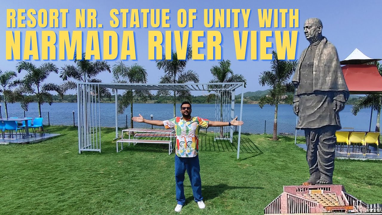 Resort with Narmada River View Nr. Statue of Unity I Riverview Tent Resort I Gujarat I KISHANI VLOGS