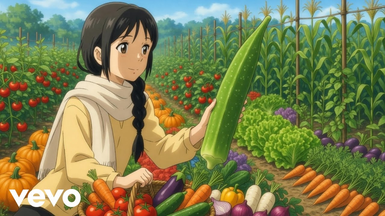 Aditya Rawat - A Gentle Harvest Day | Gardening & Soft Nature Sounds | Ghibli ASMR 8K