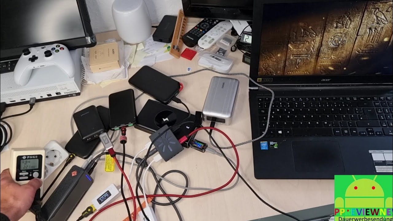 SlimQ F240 das kleinste 240 Watt  Laptop Ladegerät 2x100 Watt USB C plus Rundstecker Ausgang GanFast