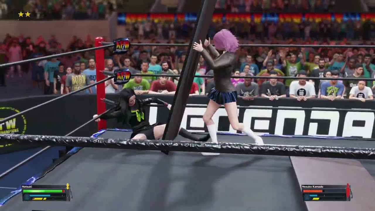 Natsuki VS Nezuko Kamado 4 | WWE 2K23 | ANIME | Demon Slayer VS Doki Doki Literature Club | 4K
