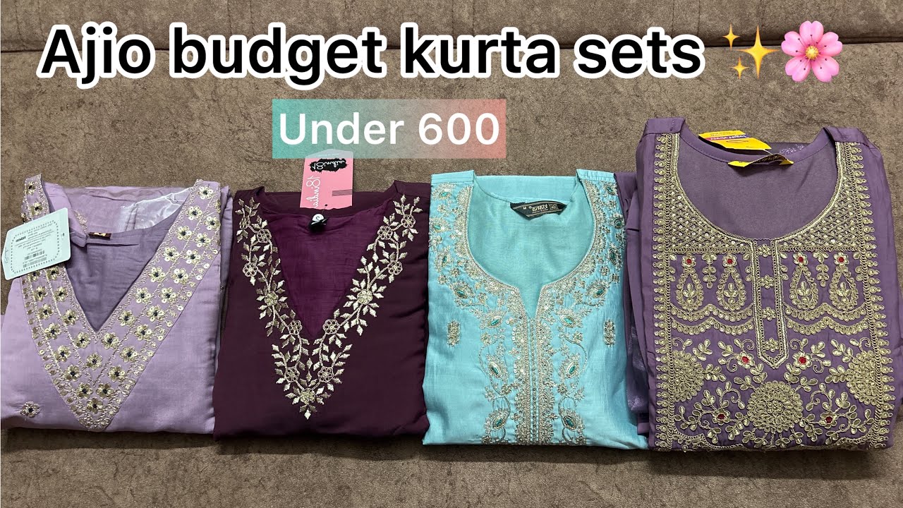 Ajio latest kurta sets haul || Ajio kurta sets haul || Ajio kurta sets under budget || Big bold sale