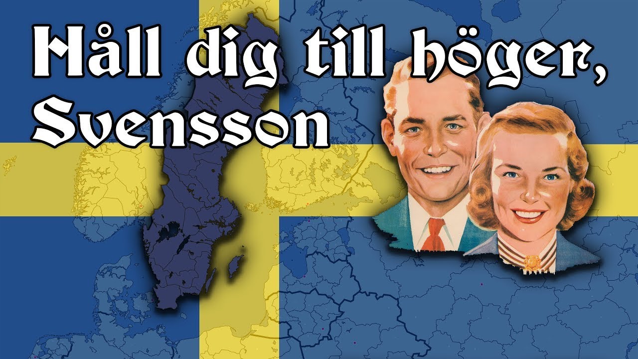Håll dig till höger Svensson - Swedish propaganda song