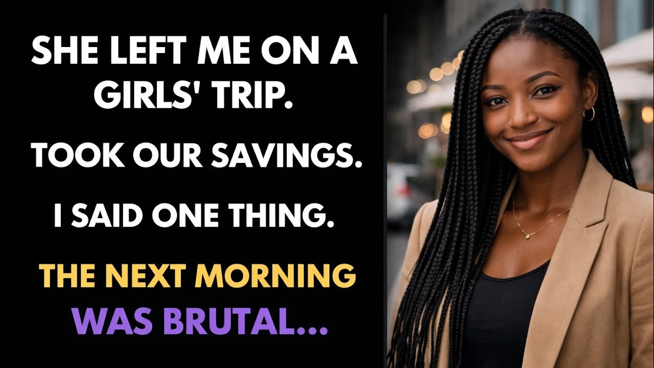 She Left Me on a “Girls’ Trip,” Emptied Our Joint Account — and Never Saw This Coming