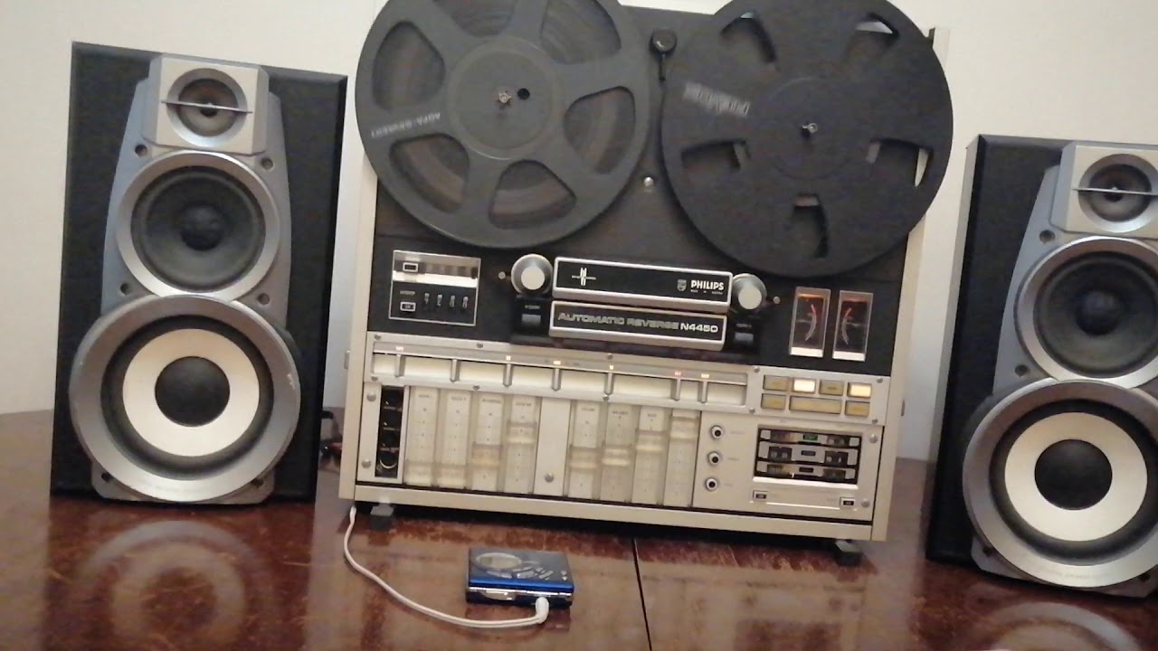 PHILiPS N4450 Reel To Reel with reverse record playback test