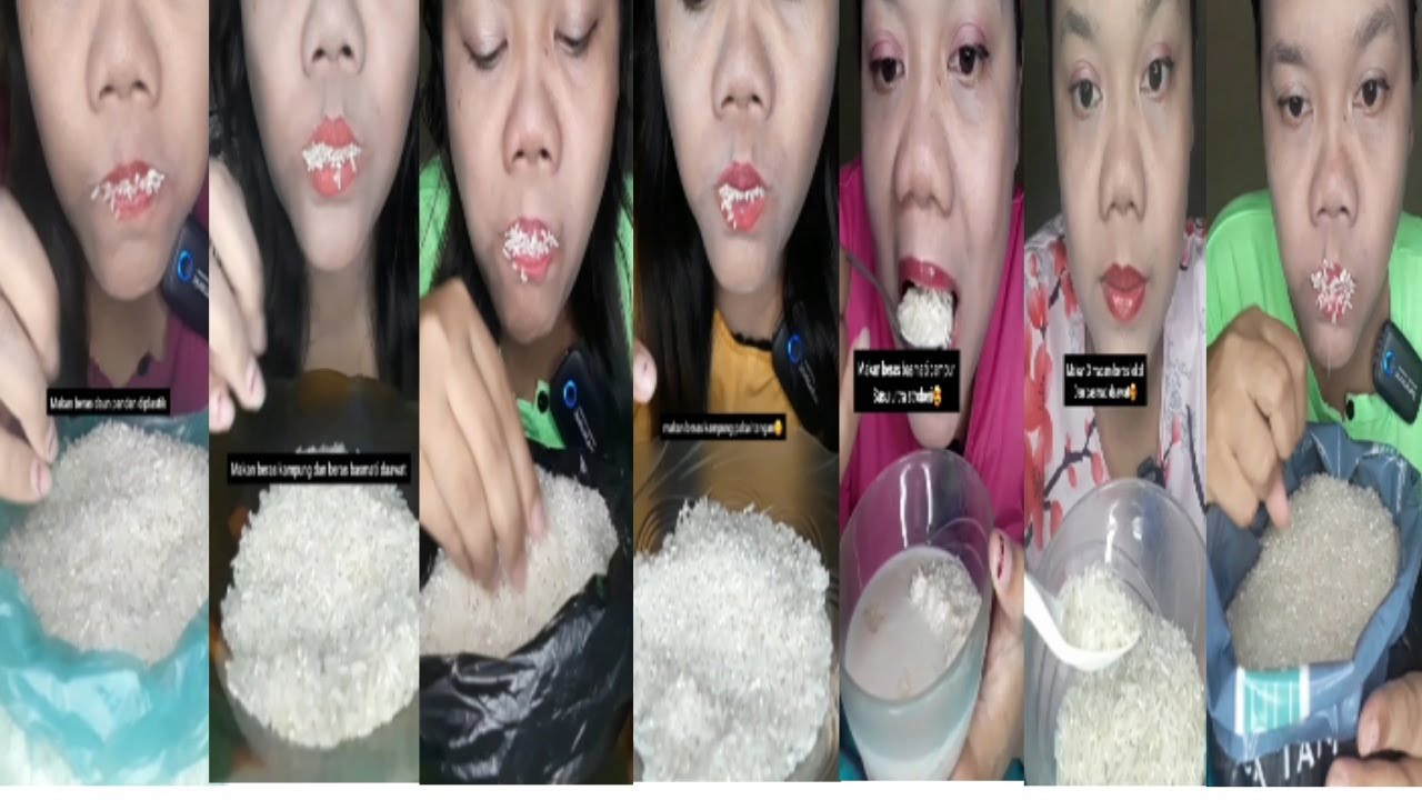 DYMA | ASMR RAW RICE EATING| Compilation Vidios Raw Rice | asmrrawrice |asmrrawriceeating|asmrsounds