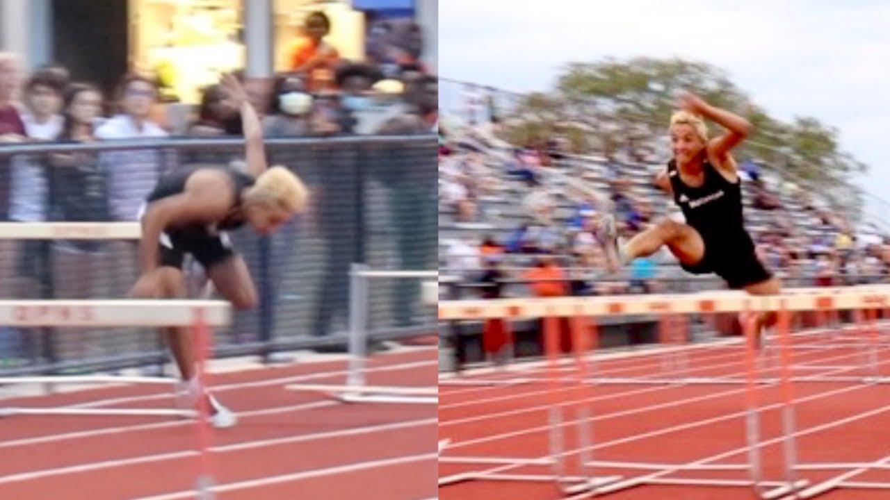 Oh No!! He FELL!!! High School Track Meet!