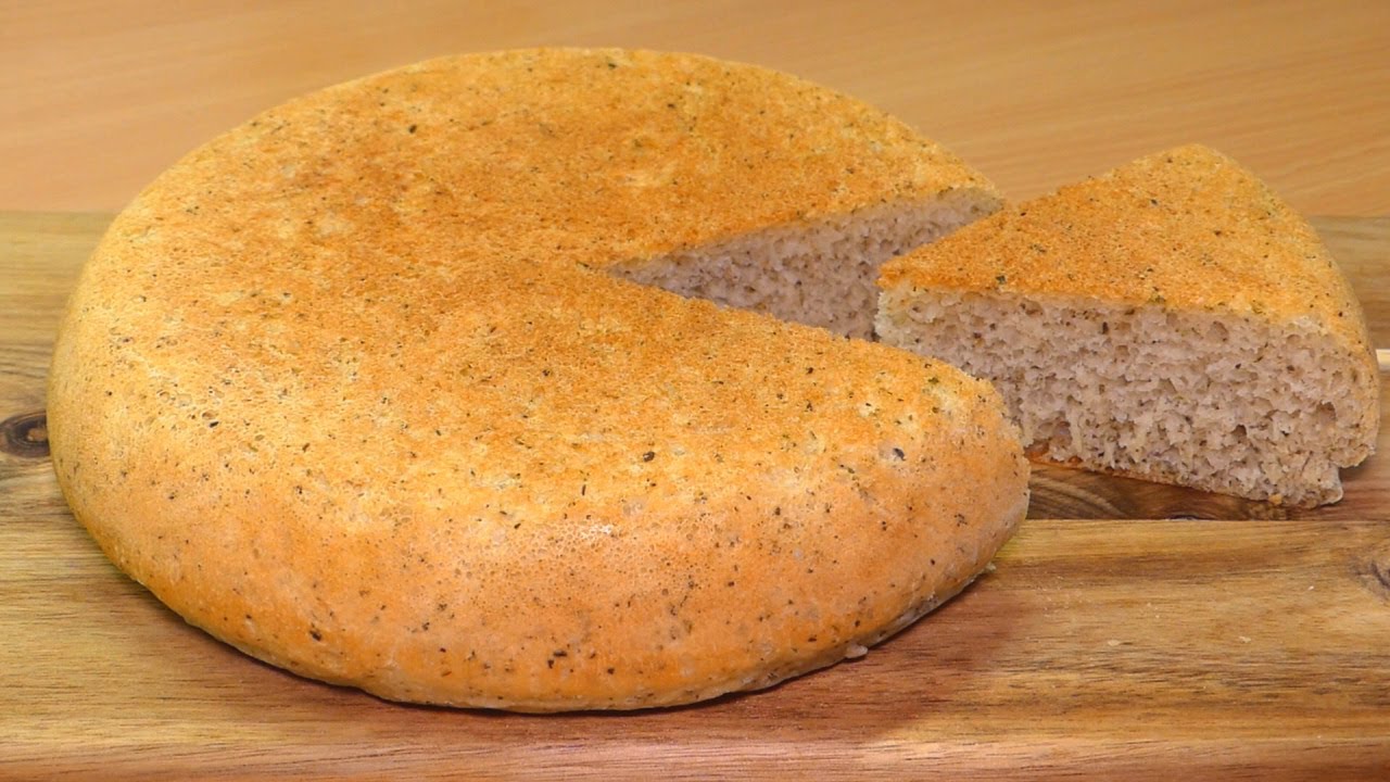 Italian Herb bread (No Oven, No Knead, No Egg) Frying pan bread | No need to touch the dough!