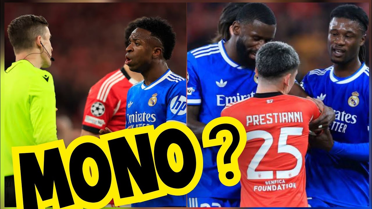 😡🔥¡ESCÁNDALO! Vinícius Júnior DETIENE el partido tras un presunto insulto RACISTA ante el Benfica
