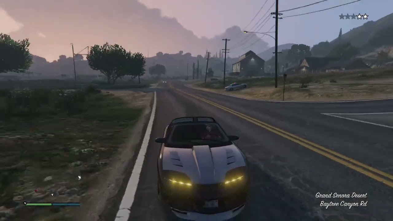 modern bandit trans am police getaway chase in gta online 