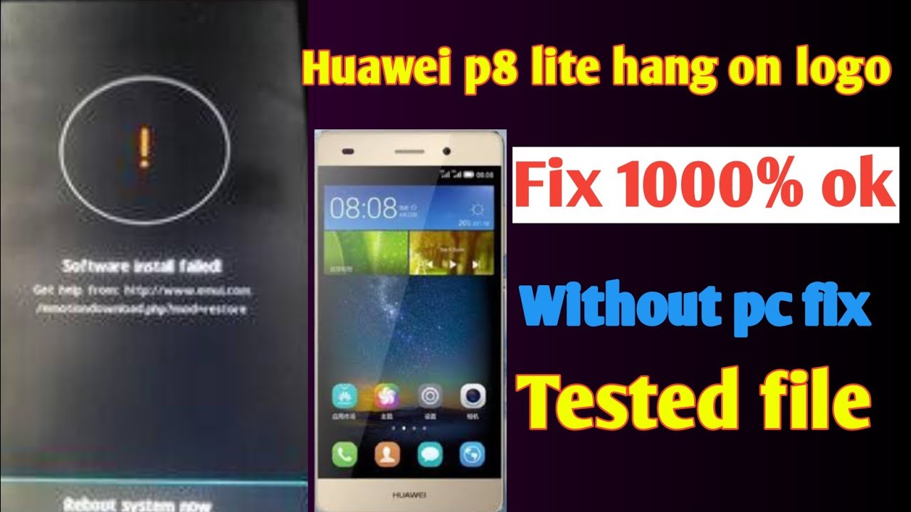 huawei p8 lite hang on logo !! huawei p8 lite ale-l21 hang on logo