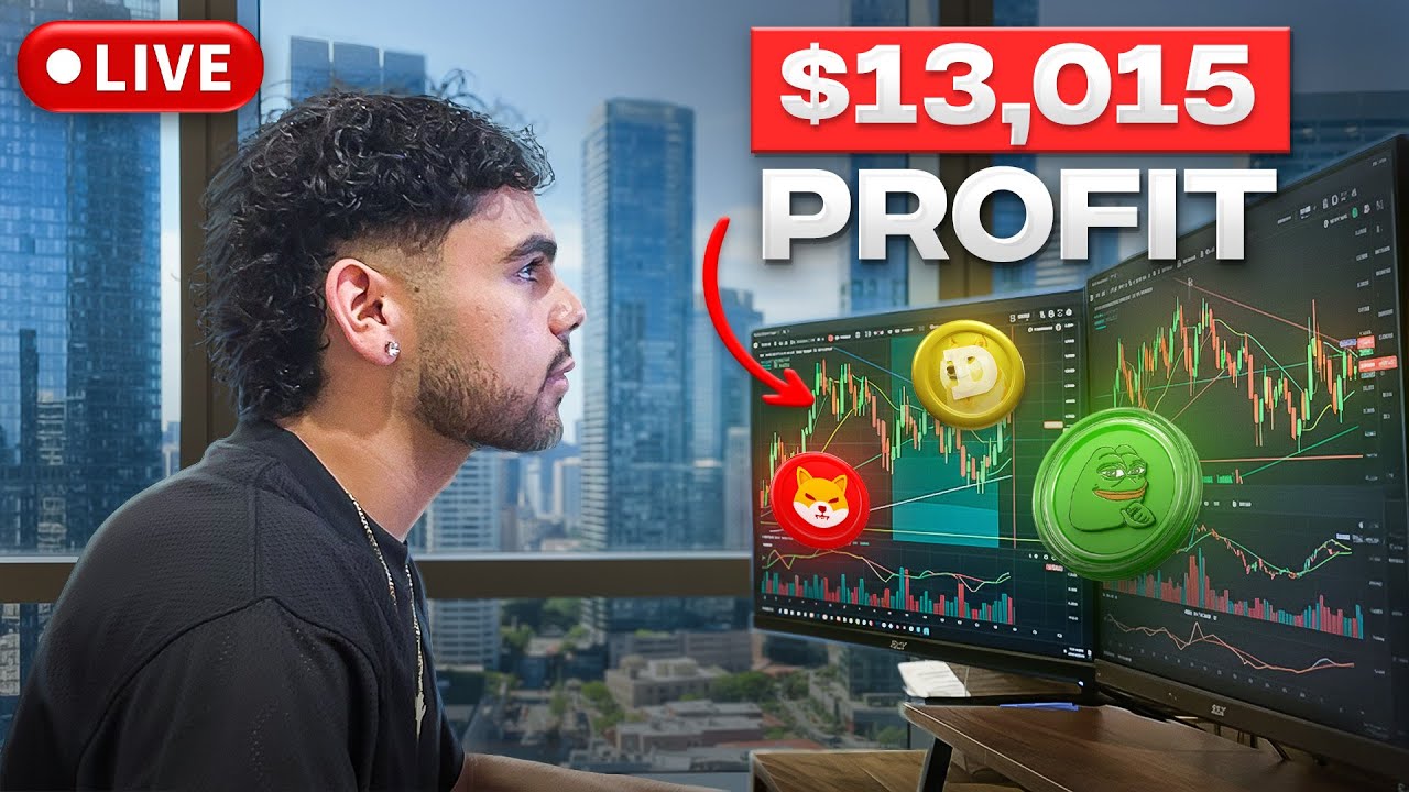Watch Me LIVE Make $13,000 Trading Crypto Memecoins