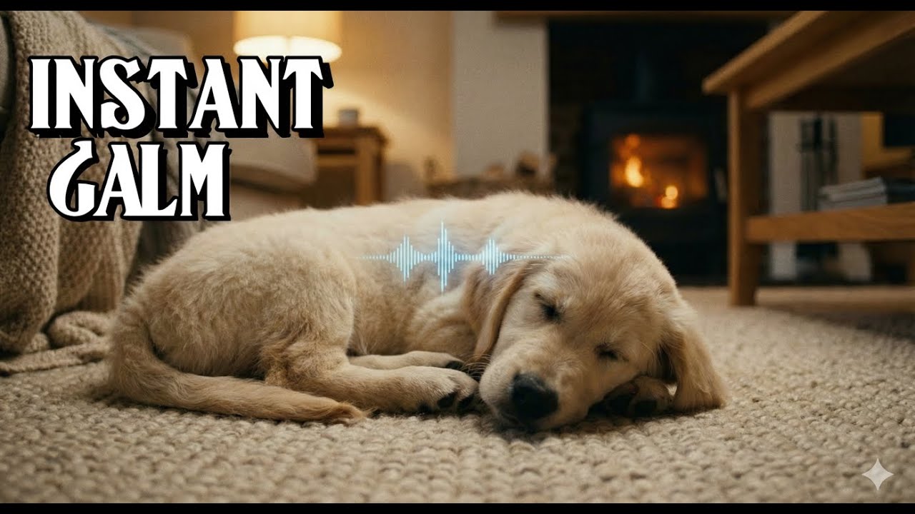 Stop Dog Separation Anxiety Fast 🐶 Calm Healing Music & Heartbeat Sound (10 Hours)