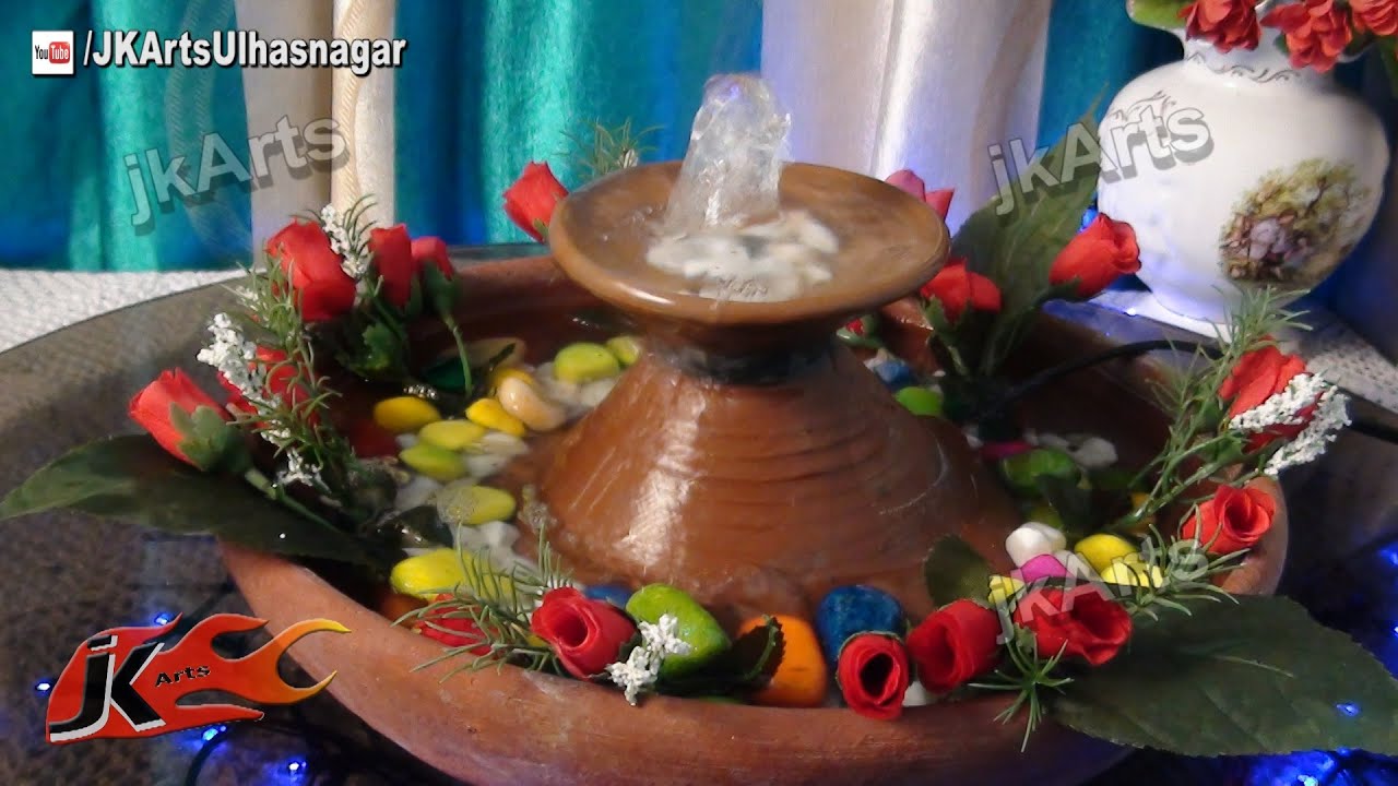 DIY How to make waterfall  | Easy TableTop Water Fountain | JK Arts 404