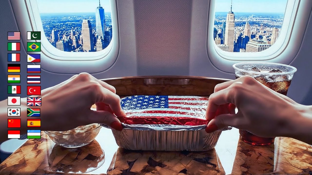 Which Country Has the Best Airline Food? 🍗🍝 (Satisfying Compilation)
