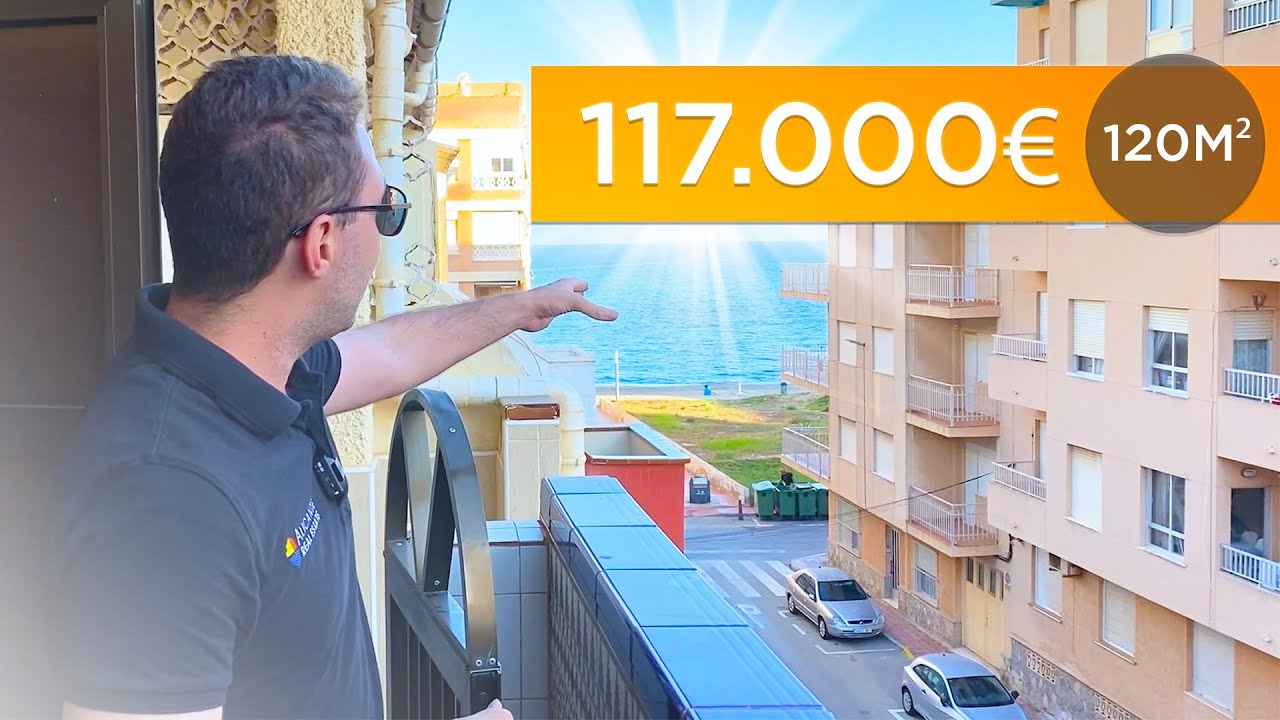 Buy a property in Spain 🌴 Apartment in La Mata in Torrevieja just 50 m to the beach with white sand